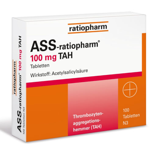 ASS-ratiopharm 100 mg TAH Tabletten