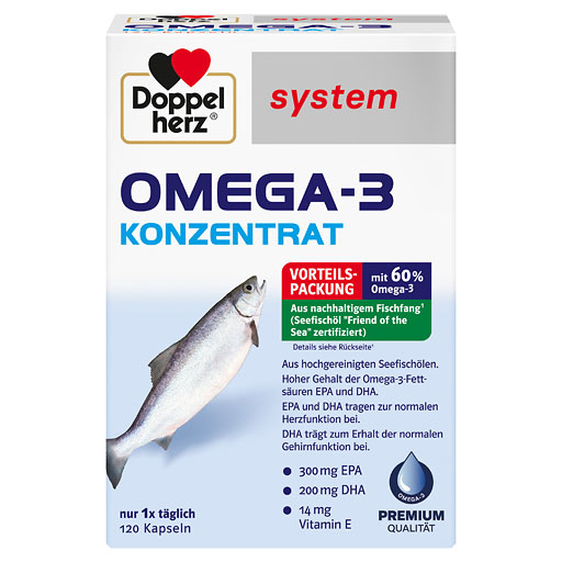 DOPPELHERZ Omega-3 Konzentrat system Kapseln