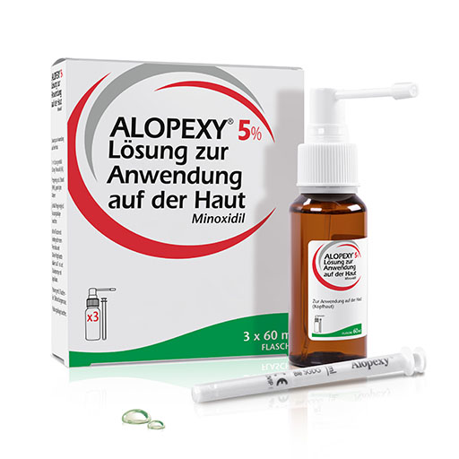 ALOPEXY 5% L&ouml;sung zur Anwendung auf der Haut