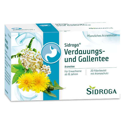 SIDROGA Verdauungs- und Gallentee Filterbeutel