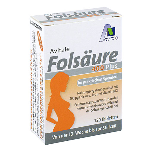 FOLS&Auml;URE 400 Plus B12+Jod Tabletten