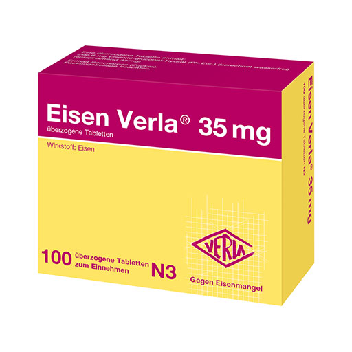 EISEN VERLA 35 mg &uuml;berzogene Tabletten