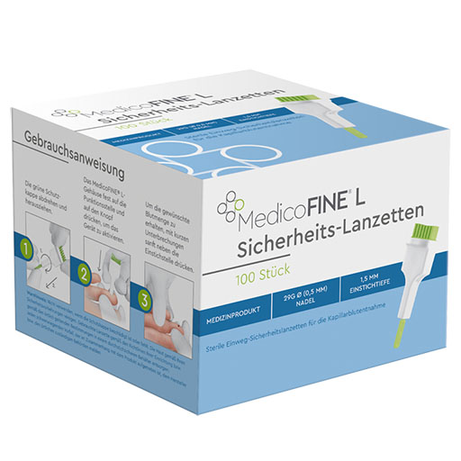 MEDICOFINE Sicherheits-Lanzetten 29 G 0,5x1,5 mm