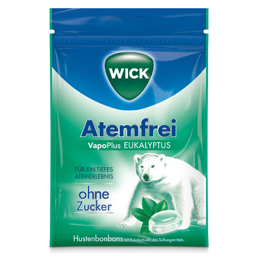 WICK Atemfrei Eukalyptus Bonbons o.Zucker Beutel