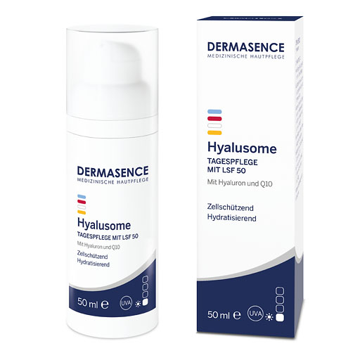 DERMASENCE Hyalusome Tagespflege mit LSF 50