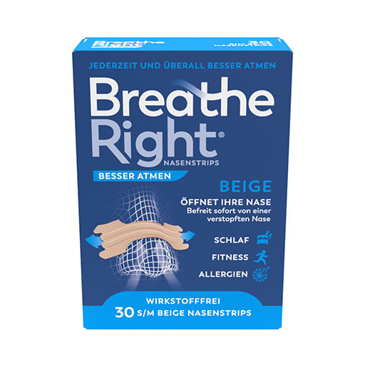 BESSER Atmen Breathe Right Nasenpfl.normal beige