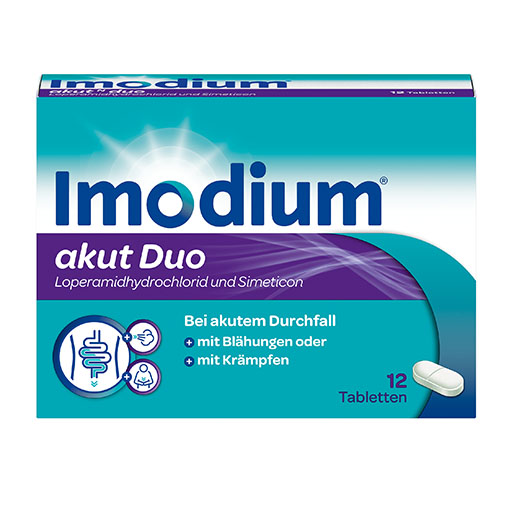 IMODIUM akut Duo 2 mg/125 mg Tabletten