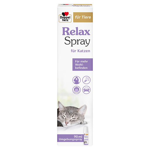 DOPPELHERZ f&uuml;r Tiere Relaxspray f.Katzen